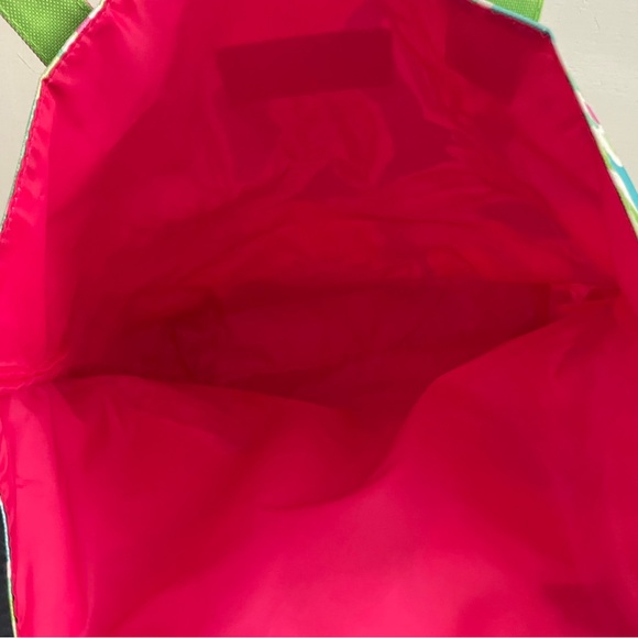 Lilly Pulitzer Estée Lauder Tropical Floral Tote Bag - Pink, Yellow, Green, Blue - Picture 4 of 4